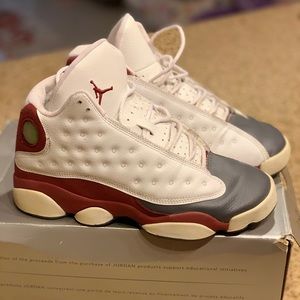 Nike Jordan’s 13 Maroon, Grey, and White